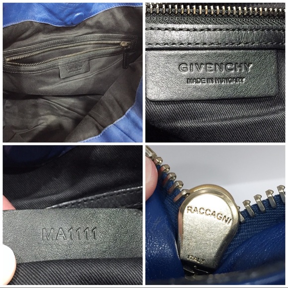 ❤️SOLD❤️Givenchy Blue Lambskin Leather Tinhan Hobo Bag - Picture 12 of 13